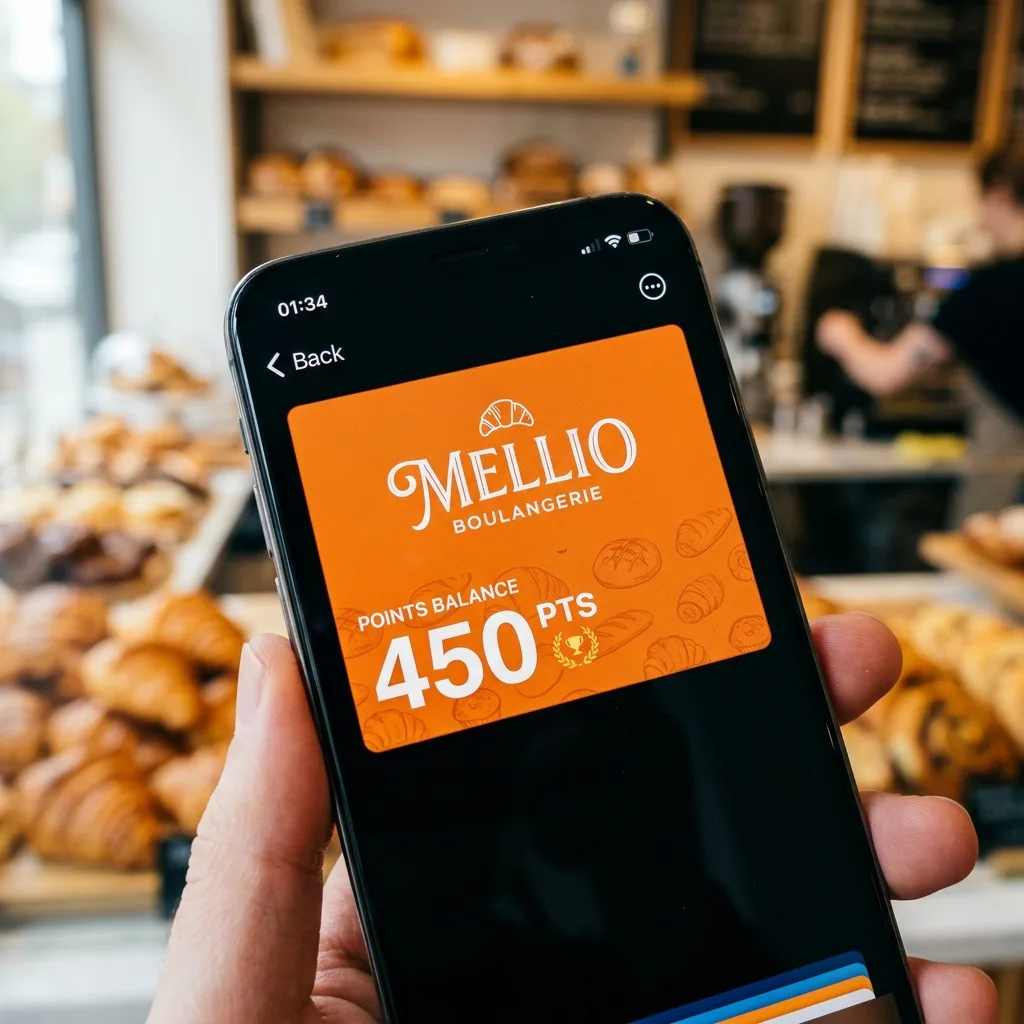 Carte de fidélité à points Google Wallet en marque blanche