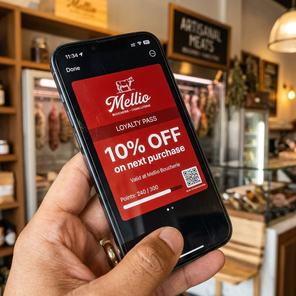 Pass de fidélité mobile sur smartphone sans application